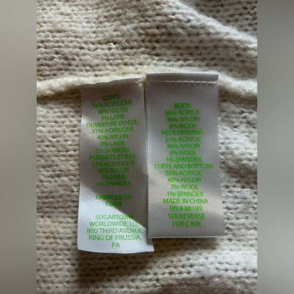 Lilly Pulitzer Elannie Wool Blend Toffee Marled Ombre Stripe Sweater XL - Picture 10 of 12